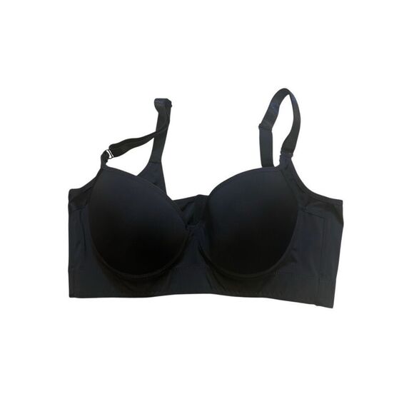 Black size 42F underwire 8 hook Bra lightweight and supportive! - Picture 1 of 6
